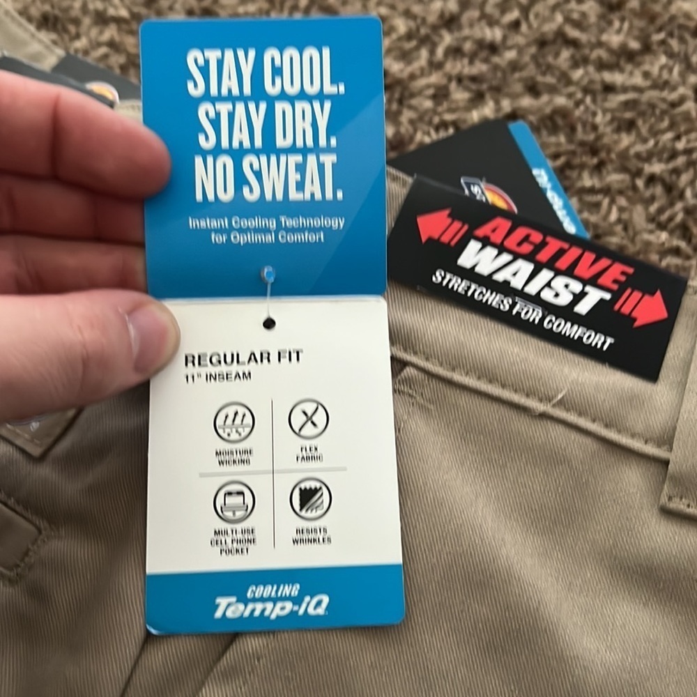 Dickies Men’s Cooling Active Waist Cooling Temp-iQ Cargo Work Shorts 11" - Picture 6 of 8